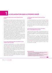 L'état de l'école 2018 : 29 indicateurs sur le système éducatif français . chap. 1, indicateurs 01 à 07 : les élèves / Ministère de l'éducation nationale et d ela jeunesse | France. Ministère de l'éducation nationale et de la jeunesse (MENJ). Direction de l'évaluation, de la prospective et de la performance (DEPP)