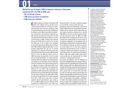 L'état de l'école : 29 indicateurs sur le système éducatif français [édition 2010]. chap. 1, indicateurs 1 à 6 : coûts / Ministère de l'Éducation nationale, de la Jeunesse et de la Vie associative. Direction de l'évaluation, de la prospective et de la performance | QUERE, Michel. Directeur de publication