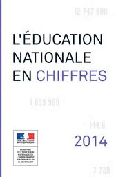 L'Education nationale en chiffres 2014 : année 2013-2014 / Ministère de l'éducation nationale, de l'enseignement supérieur et de la recherche | MOISAN, Catherine. Directeur de publication