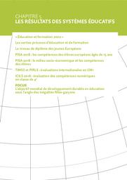 L'Europe de l'éducation en chiffres 2020. Chap. 5, Les résultats des systèmes éducatifs / Ministère de l'éducation nationale et de la jeunesse. Direction de l'évaluation, de la prospective et de la performance | ROSENWALD, Fabienne. Directeur de publication