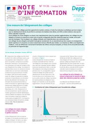 Une mesure de l’éloignement des collèges / Sylvain Maugis, Mustapha Touahir | MAUGIS, Sylvain. Auteur