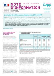 L’évolution du salaire des enseignants entre 2016 et 2017 / Marion Desfresne | DEFRESNE, Marion. Auteur