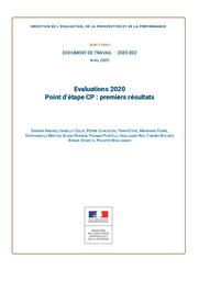 Evaluations 2020 : point d’étape CP : premiers résultats / Sandra Andreu, Isabelle Cioldi, Pierre Conceicao, Yann Etève, Marianne Fabre, Stéphanie Le Breton, Elodie Persem, Thomas Portelli, Guillaume Rue,Thierry Rocher, Ronan Vourc'h, Philippe Wuillamier | ANDREU, Sandra. Auteur