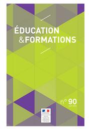 Education & Formations : n° 90 - avril 2016 / Ministère de l’Éducation nationale, de l’Enseignement supérieur et de la Recherche. Direction de l’évaluation, de la prospective et de la performance | ROSENWALD, Fabienne. Directeur de publication