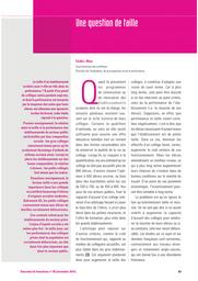 Education & Formations : n° 85 [novembre 2014]. Chap. 4, Une question de taille / Cédric Afsa | AFSA, Cédric. Auteur