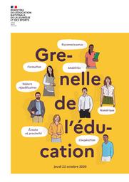 Grenelle de l'éducation : Jeudi 22 octobre 2020 / Ministère de l'Education nationale et de la jeunesse | BLANQUER, Jean-Michel. Directeur de publication