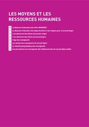 Géographie de l'Ecole 2017. Chapitre 3, Les moyens et les ressources humaines / Ministère de l'éducation nationale, de l'enseignement supérieur et de la recherche. Direction de l'évaluation, de la prospective et de la performance | ROSENWALD, Fabienne. Directeur de publication