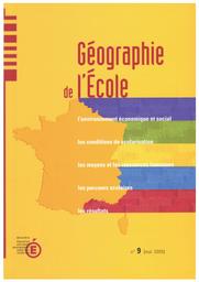 Géographie de l'école [2005] / Ministère de l'éducation nationale, de l'enseignement supérieur et de la recherche, Direction de l'évaluation et de la prospective | PERETTI, Claudine. Directeur de publication