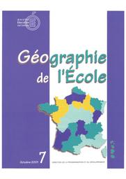 Géographie de l'école : octobre 2001 / Ministère de l'éducation nationale, Direction de la programmation et du développement | CYTERMANN, Jean-Richard. Directeur de publication