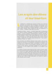 Géographie de l'Ecole : 1998. Chapitre 4, Les acquis des élèves et leur insertion / Ministère de l'éducation nationale, de la recherche et de la technologie. Direction de la programmation et du développement | GARNIER, Michel. Directeur de publication