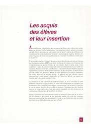 Géographie de l'Ecole : 1996. Chapitre 4, Les acquis des élèves et leur insertion / Ministère de l'éducation nationale, de l'enseignement supérieur et de la recherche. Direction de l'évaluation et de la prospective | THELOT, Claude. Directeur de publication