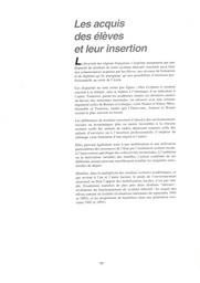 Géographie de l'Ecole : 1995. Chapitre 4, Les acquis des élèves et leur insertion / Ministère de l'éducation nationale. Direction de l'évaluation et de la prospective | THELOT, Claude. Directeur de publication