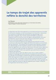 Education & Formations : Les territoires de l'éducation : des approches nouvelles, des enjeux renouvelés : numéro 102 juin 2021. article 12, Le temps de trajet des apprentis reflète la densité des territoires / Luc Masson | MASSON, Luc. Auteur