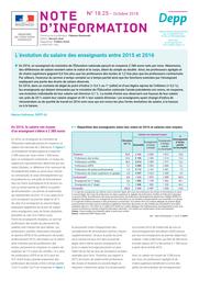 L'évolution du salaire des enseignants entre 2015 et 2016 / Marion Desfresne | DEFRESNE, Marion. Auteur