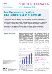 Les dépenses des familles pour la scolarisation des enfants / Marguerite Rudolf | RUDOLF, Marguerite. Auteur