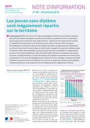 Les jeunes sans diplôme sont inégalement répartis sur le territoire / Marie-Laurence Jaspar | JASPAR, Marie-Laurence. Auteur