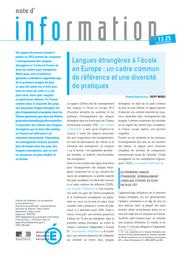 Langues étrangères à l'école en Europe : un cadre commun de référence et une diversité de pratiques / Robert Rakocevic | RAKOCEVIC, Robert. Auteur