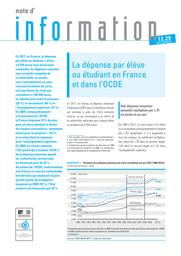 La dépense par élève ou étudiant en France et dans l'OCDE / Jean-Pierre Dalous, Martine Jeljoul et Marguerite Rudolf | JELJOUL, Martine. Auteur