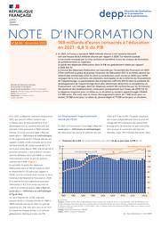 169 milliards d’euros consacrés à l’éducation en 2021 : 6,8 % du PIB / Mélanie Drégoir, Sylvie Rousseau | DREGOIR, Mélanie. Auteur