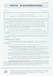 Les études d'ingénieurs : effectifs en formation dans les écoles d'ingénieurs en 1980-1981 / Dominique Hérault | HERAULT, Dominique. Auteur