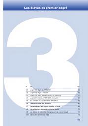 Repères et références statistiques sur les enseignements, la formation et la recherche : édition 2001. chapitre 03, Les élèves (du premier degré / Ministère de l'Education nationale. Direction de la programmation et du développement | CYTERMANN, Jean-Richard. Directeur de publication