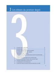 Repères et références statistiques : sur les enseignements, la formation et la recherche [2006]. chapitre 03, Les élèves du premier degré / Ministère de l'éducation nationale, de l'enseignement supérieur et de la recherche. Direction de l'évaluation, de la prospective et de la performance | VITRY, Daniel. Directeur de publication