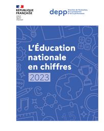 L'Education nationale en chiffres 2023 : [année 2022-2023] / Ministère de l'Éducation nationale et de la Jeunesse. Direction de l’évaluation, de la prospectiveet de la performance | TOMASINI, Magda. Directeur de publication